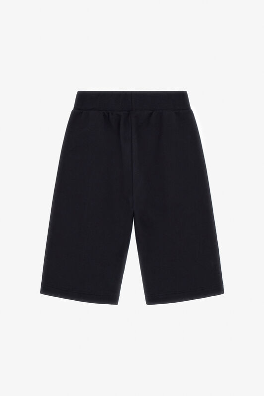 JU Pantalones de Chándal de Algodón con Estampado de Logo Negro TJT20S-CF050