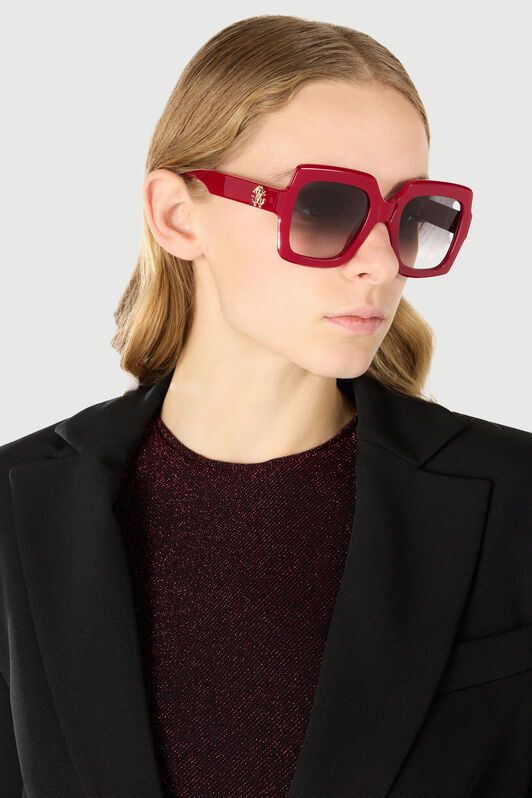 RC Square Sunglasses with RC Monogram Rouge SALD42-ID153