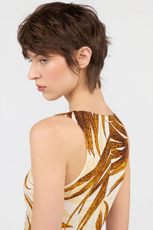 JC Abito Mini Con Stampa Golden Palm DAFFODIL WFT293-WF691