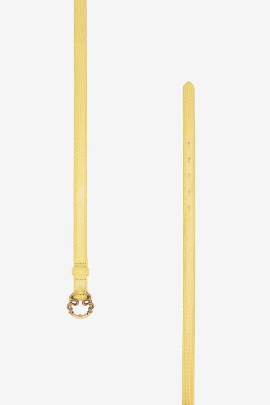 RC Gelber Ledergürtel Mit Schlangenschnalle YELLOW WKC002-PA001