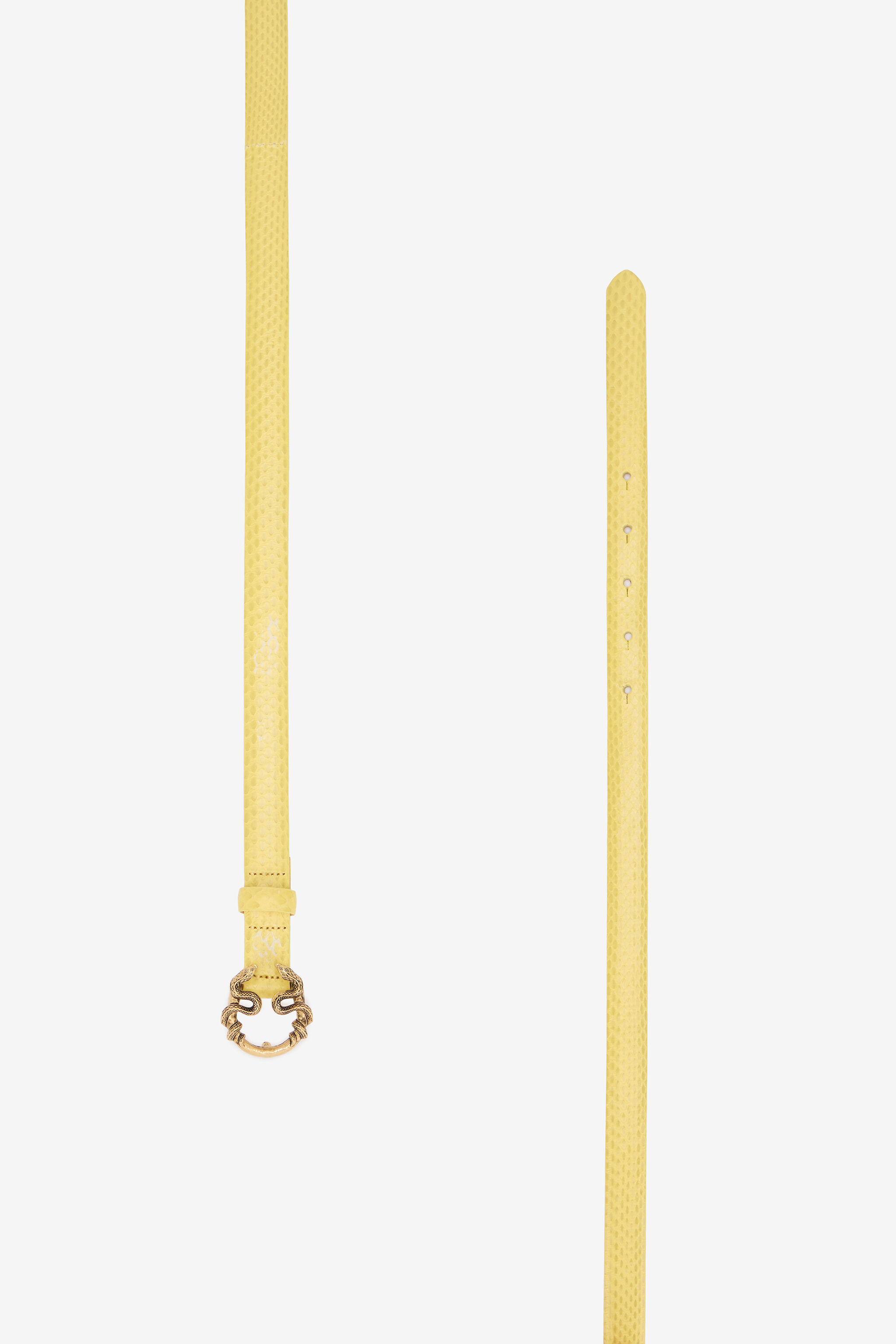 RC Gelber Ledergürtel Mit Schlangenschnalle YELLOW WKC002-PA001