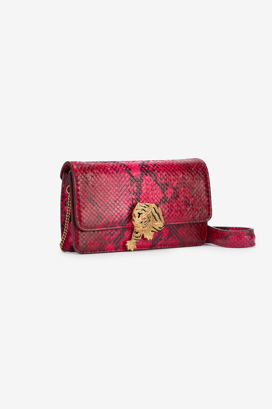 RC Tasche Mit Pythonprint Und Tiger Fuchsia TKB023-PZP02