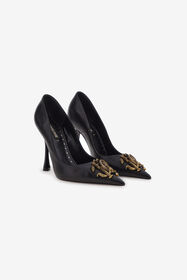 RC Décolleté with Monogram Mirror Snake Black SKS010-PZ200