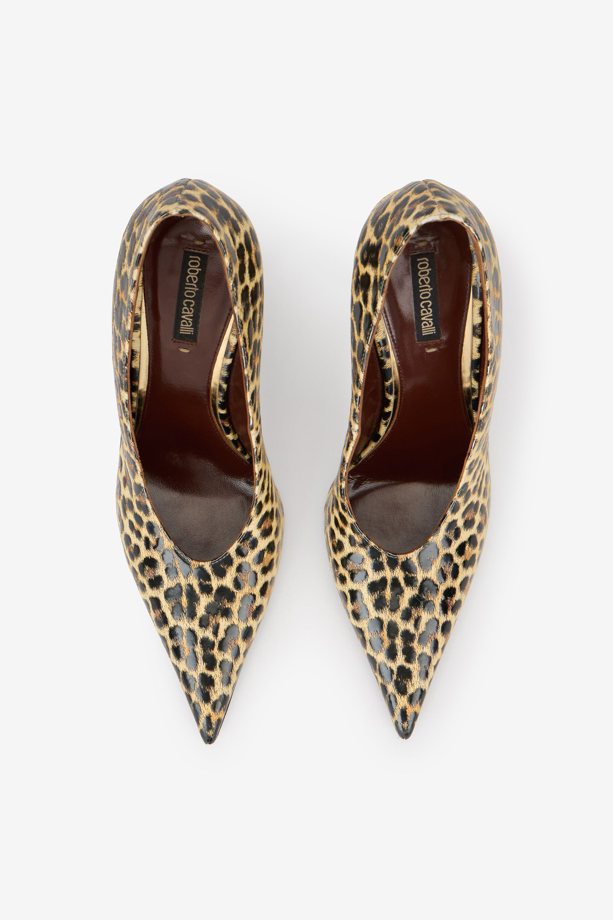 RC Pumps aus Leder mit Animal-Print und Schlangendetail NATURAL WKS009-PZS02