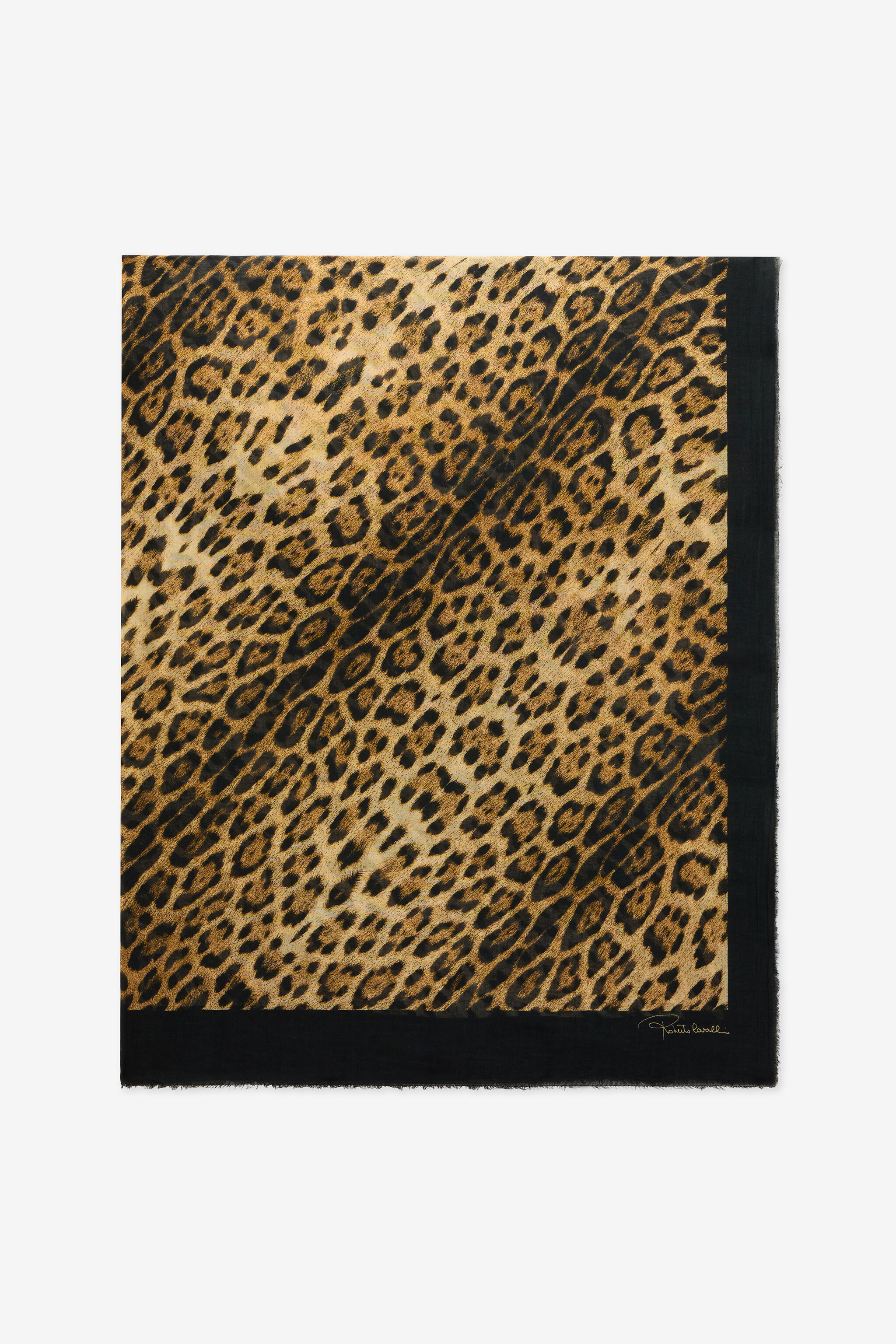 RC Modal-Kaschmir-Schal Mit Jaguar-Print NATURAL WKI007-1LP73