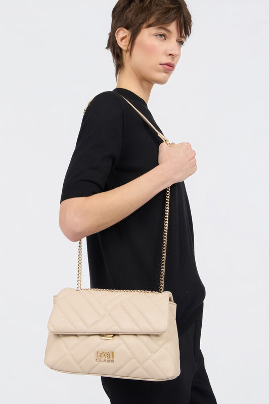 CL Quilted Shoulder Bag BEIGE SXB00C-AB076