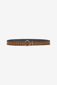 RC Leather Belt With Snake Buckle Brown URC001-PZU05