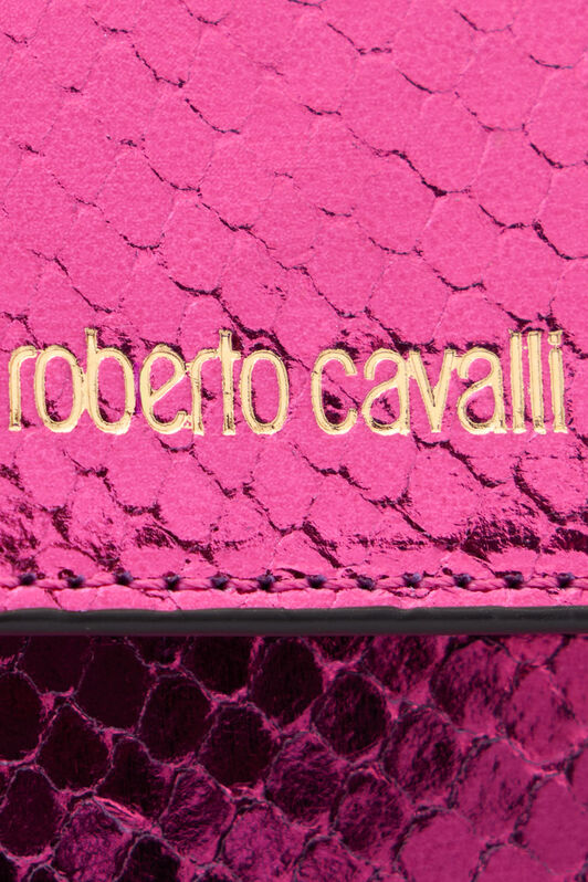 RC Portefeuille Métallisé Effet Écailles De Serpent Fuchsia TKA002-PZ579