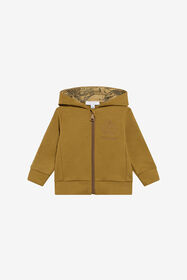 JU Mustard Hoodie With Monogram RC KHAKY TJT677-CF050