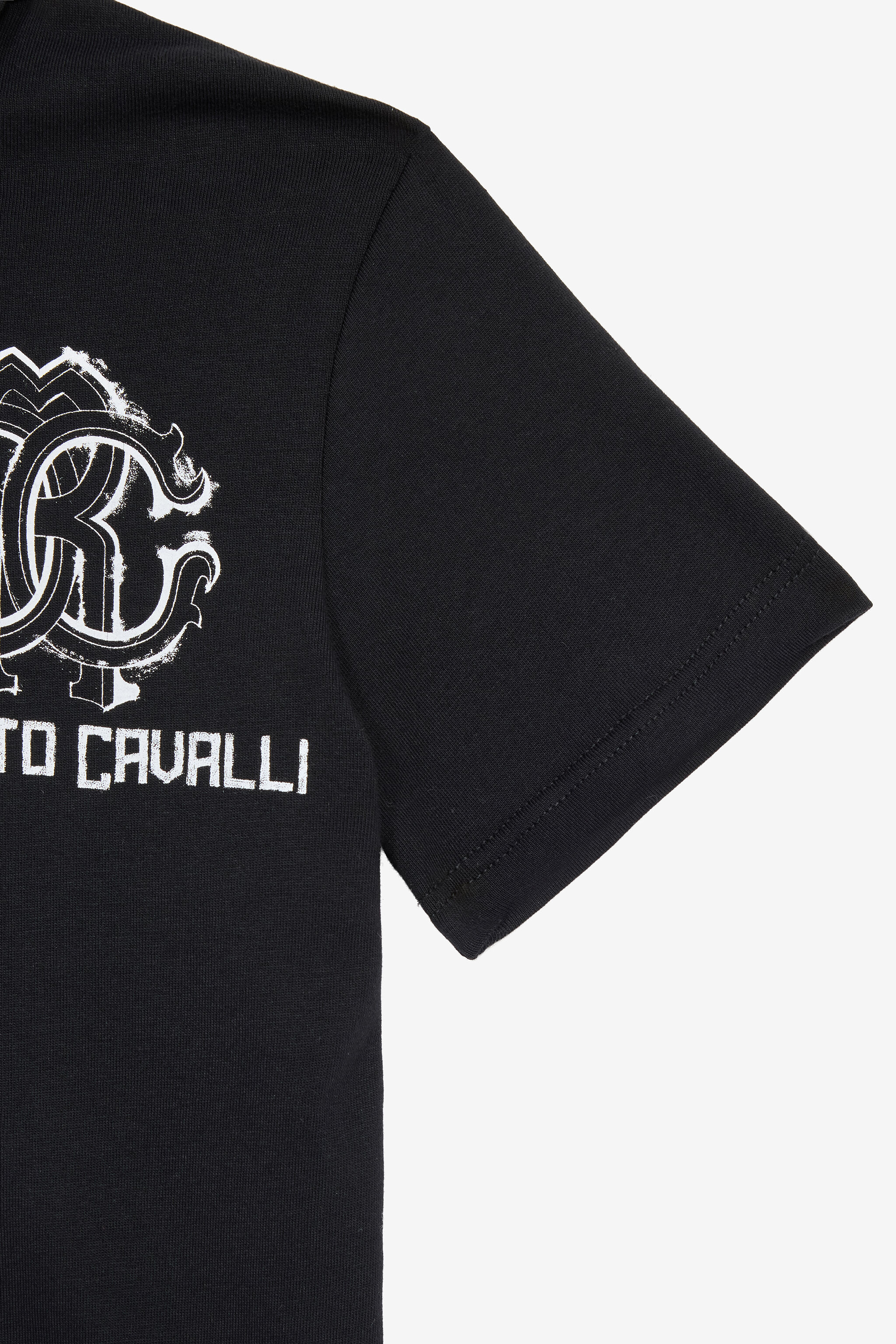 JU Polo Piel De Tigre Con Monograma RC Y Logotipo Negro UJT64A-JD001