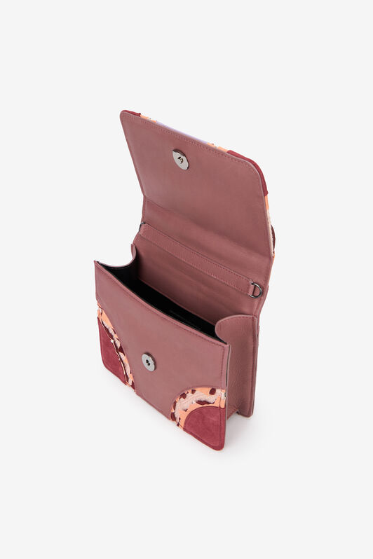 RC Kleine Tasche In Rosa Mit Schlangen ROSSO/ROSA/BORDEAUX VWB003-PZS67