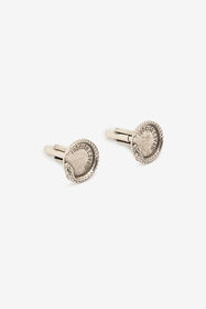 RC Snake Cufflinks With Logo Silver URG006-AM258