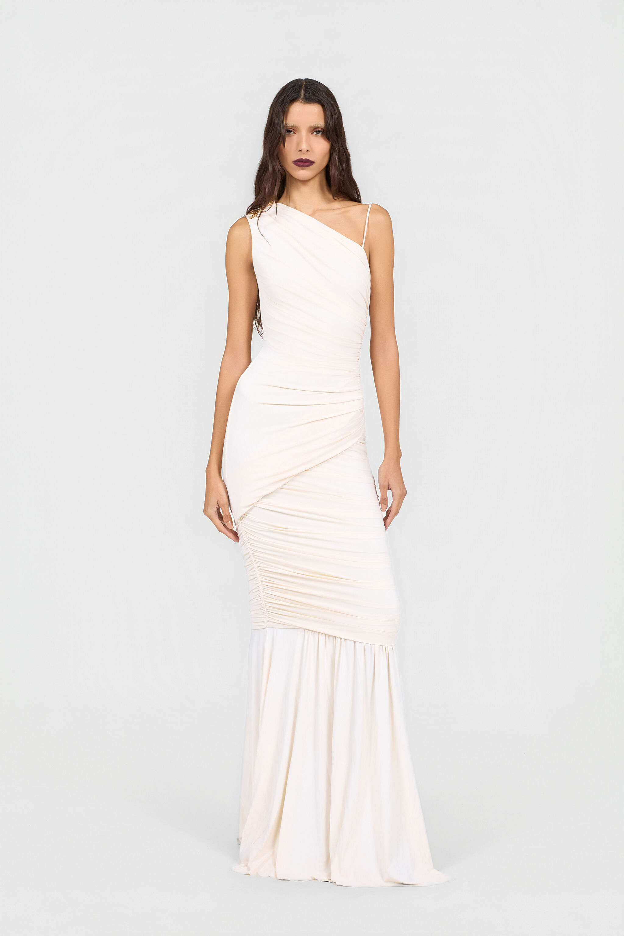 RC Serpentine Kleid Elfenbein IVORY XQT153-LL031