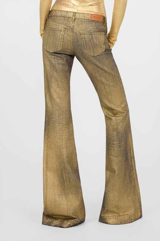 RC Ausgestellte Jeans in Gold und Blau mit Ausbleichungen GOLD/BLUE WWJ205-VT002
