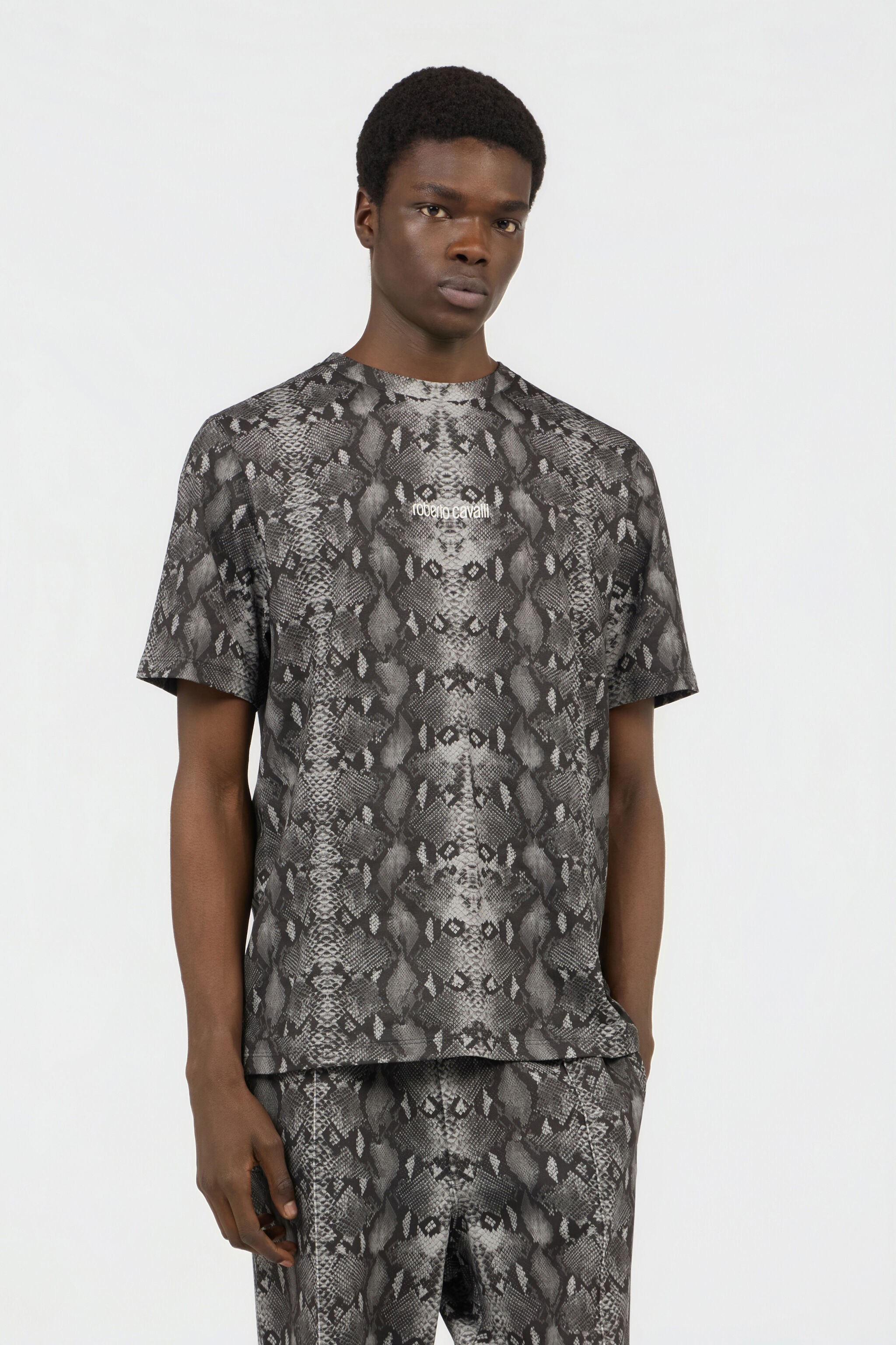 RC T-Shirt Mit Python-Print PYTHON DARK GREY SOT60L-JD020