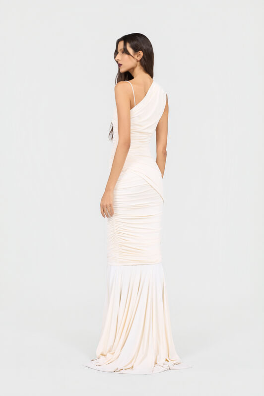 RC Serpentine Kleid Elfenbein IVORY XQT153-LL031