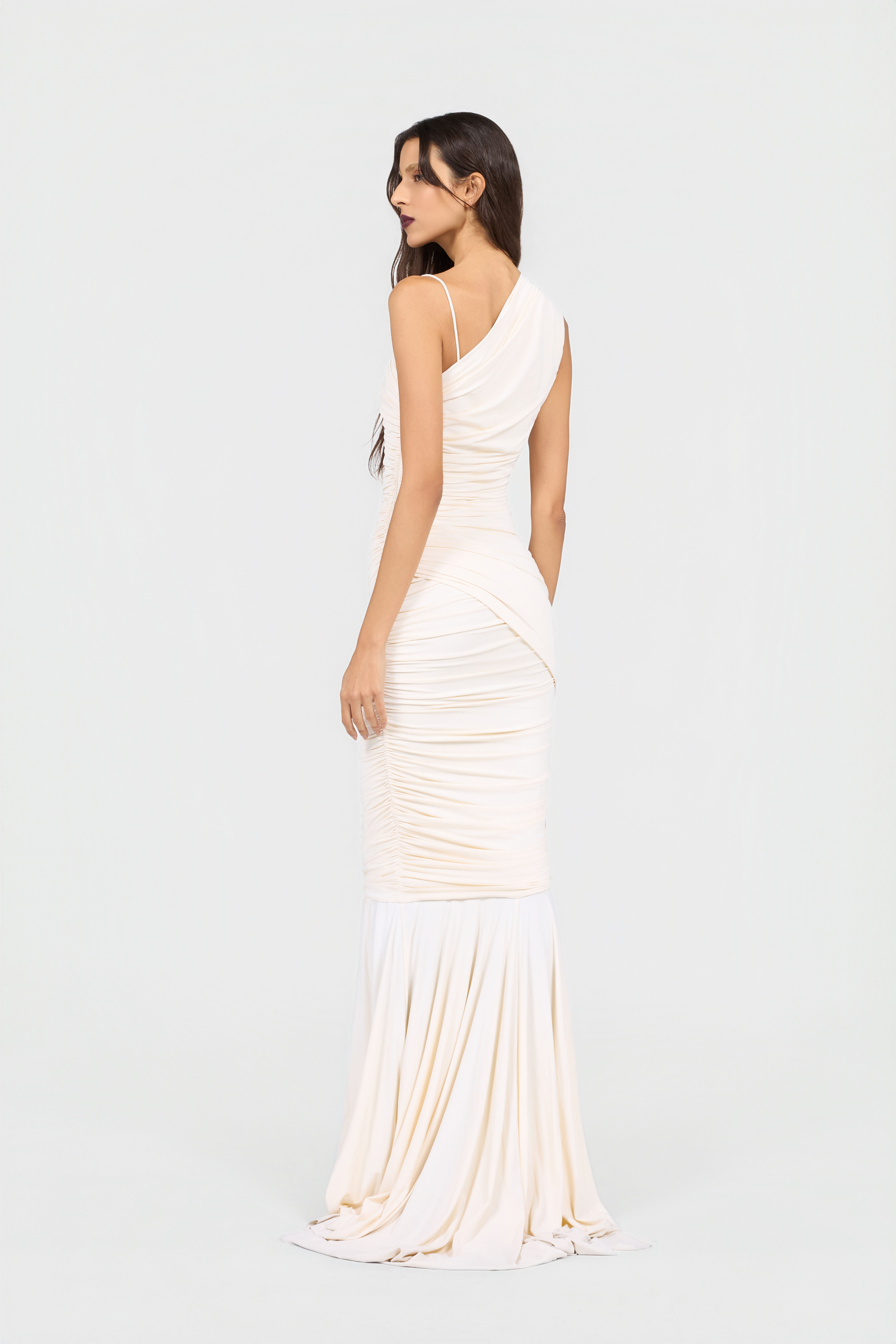 RC Serpentine Kleid Elfenbein IVORY XQT153-LL031