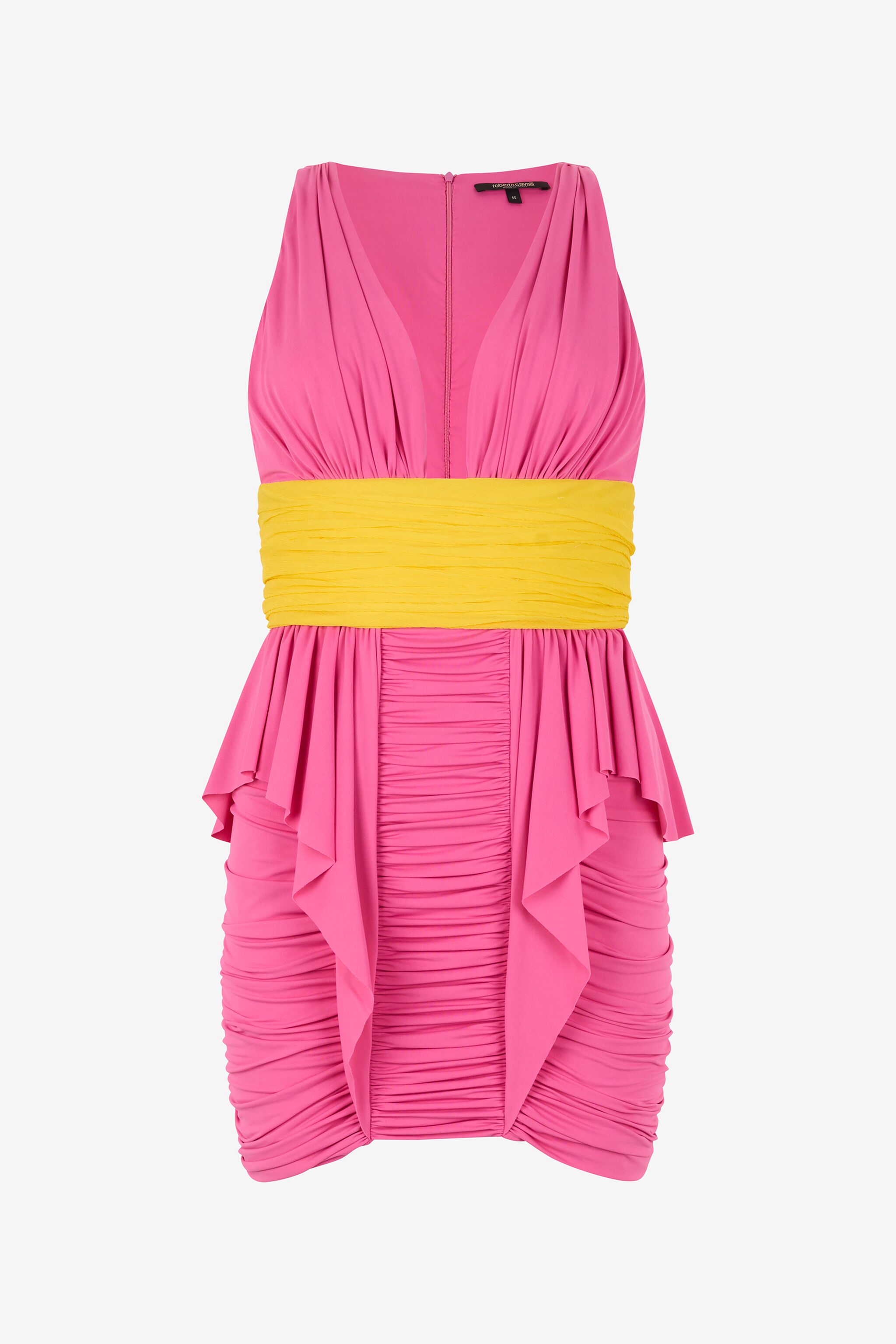 RC Vestido drapeado bicolor PINK WQT118-LL006