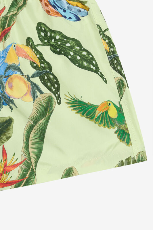 JU Bade-Boxershorts mit Tropicana-Print ORANGE WJH00D-7MR12