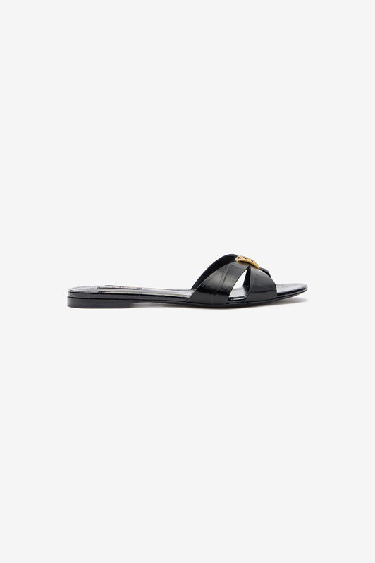 RC Slipper Mit Schmuckapplikation Schwarz VKS023-PZ579