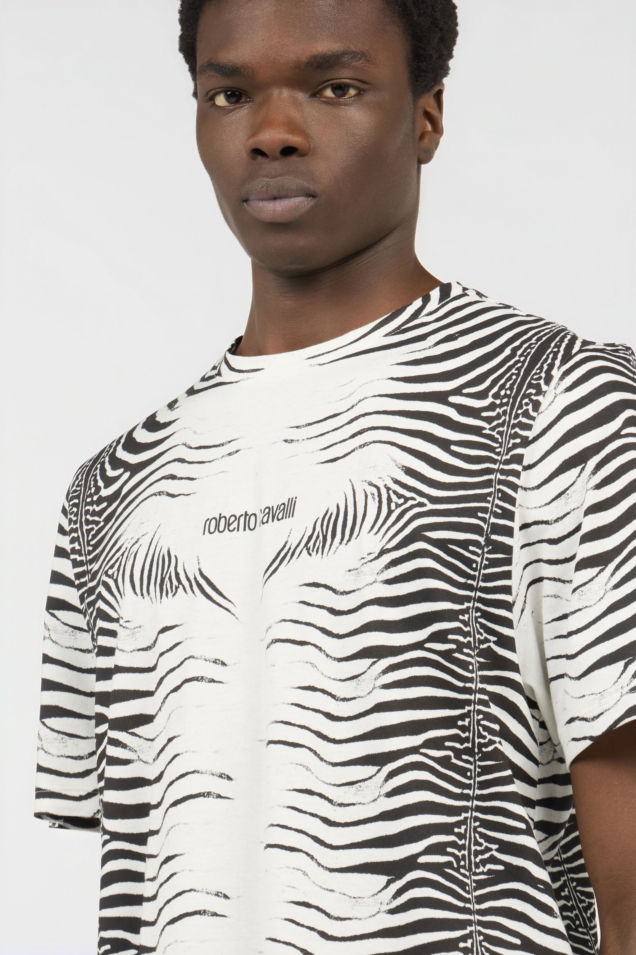 RC T-Shirt Mit Zebra-Print WHITE/BLACK ZEBRA SOT60L-JD020