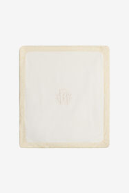 JU Monogram Zebra Print Blanket IVORY WJT805-JFR11
