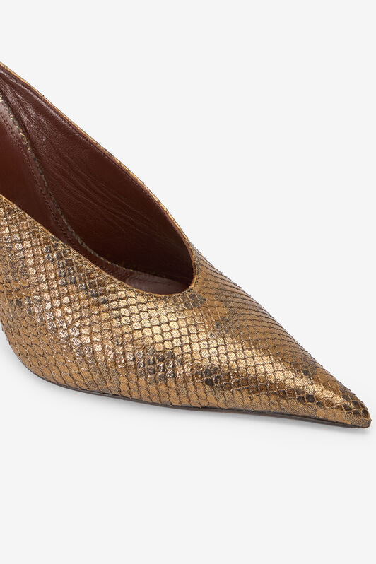 RC Mules motif python doré et serpent GOLD WWS007-UC065