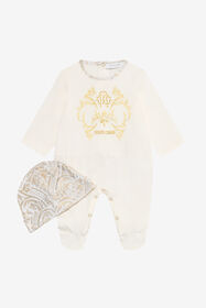 JU Cotton jumpsuit with print MILKY WHITE VJT806-JD001