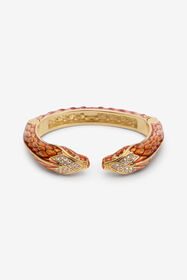 RC Bracelet Serpentine  GOLD/CORAL/CRY XKG002-AM011