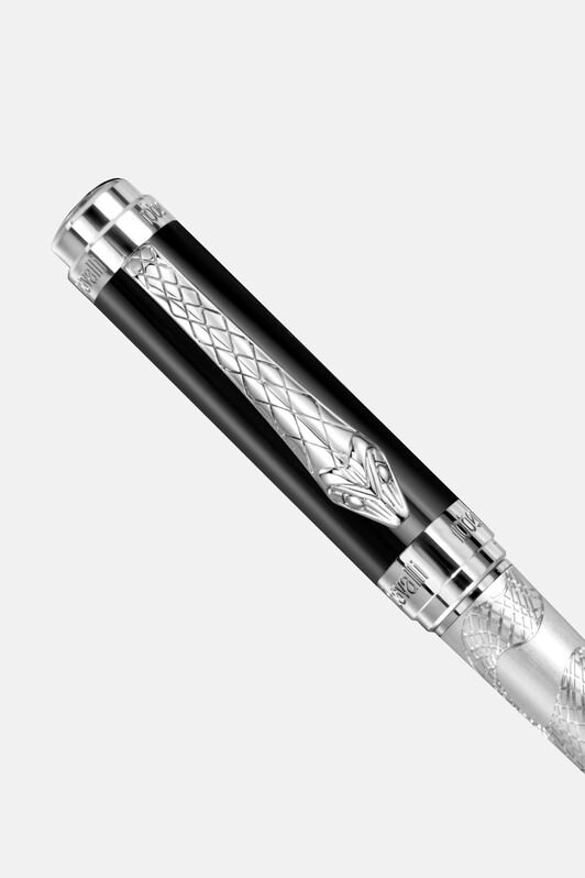 RC Roberto Cavalli Serpentine Ballpoint Pen SILVER BLACK VALG01-IG257