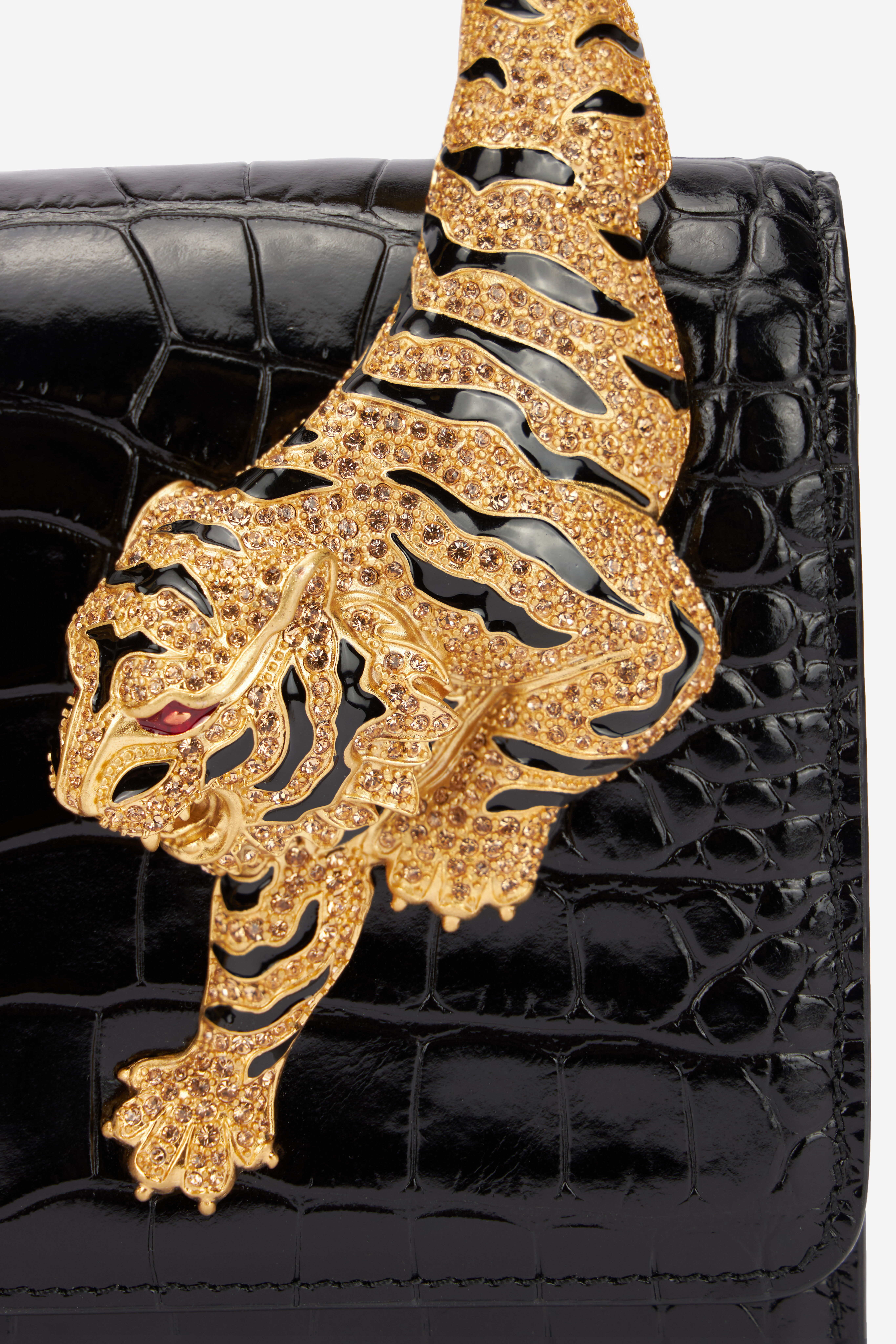 RC Sac Roar petit avec tigres bijoux Noir SKB025-PZ975