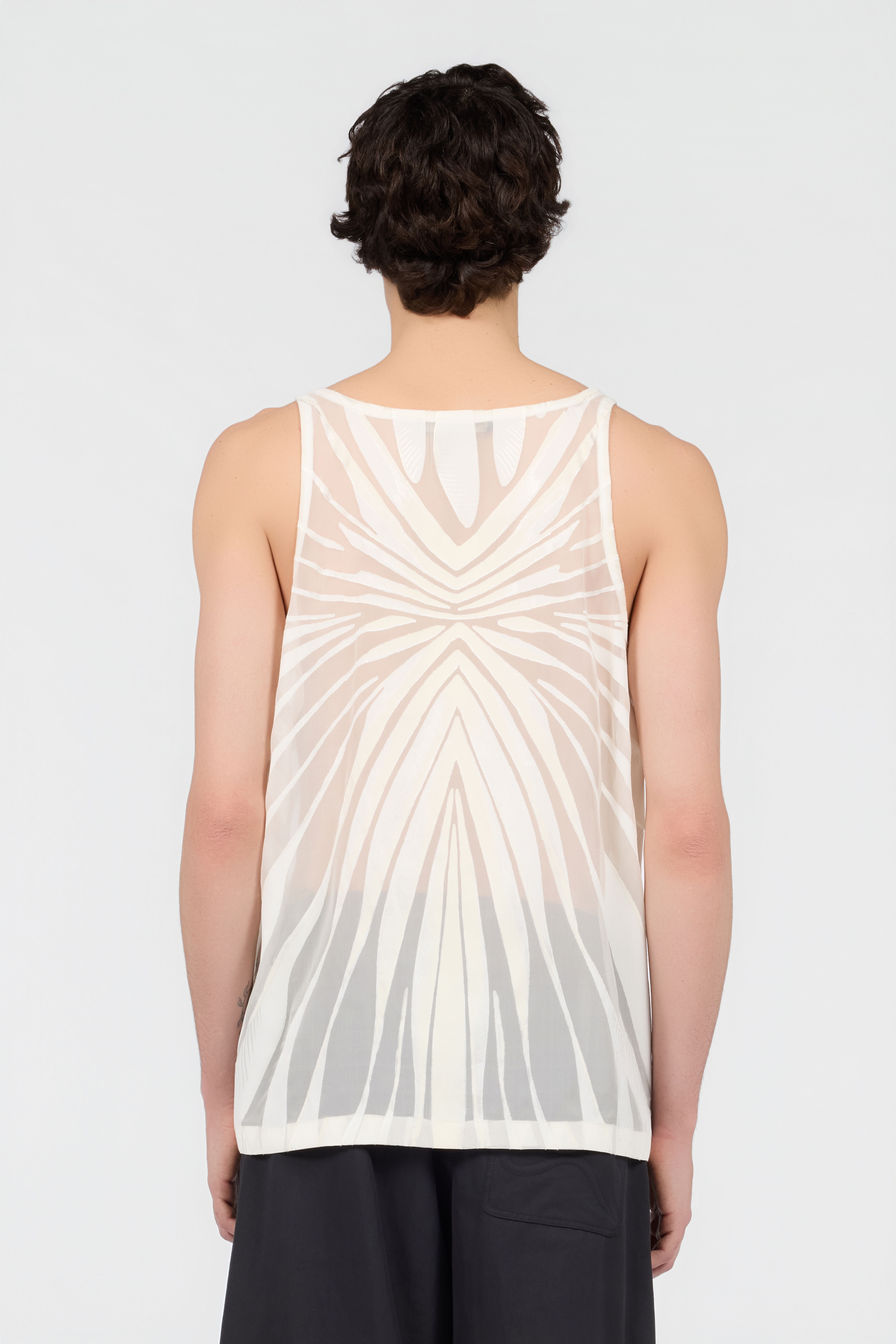 RC Top With Ray Devoré Print NATURAL WHITE XRT600-HLI15