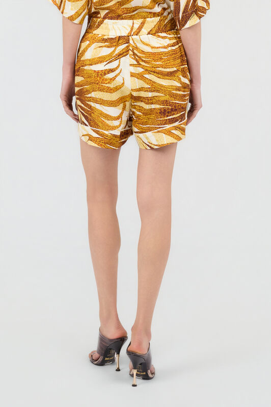 JC Shorts mit Golden Palm-Print DAFFODIL WFT180-WF557