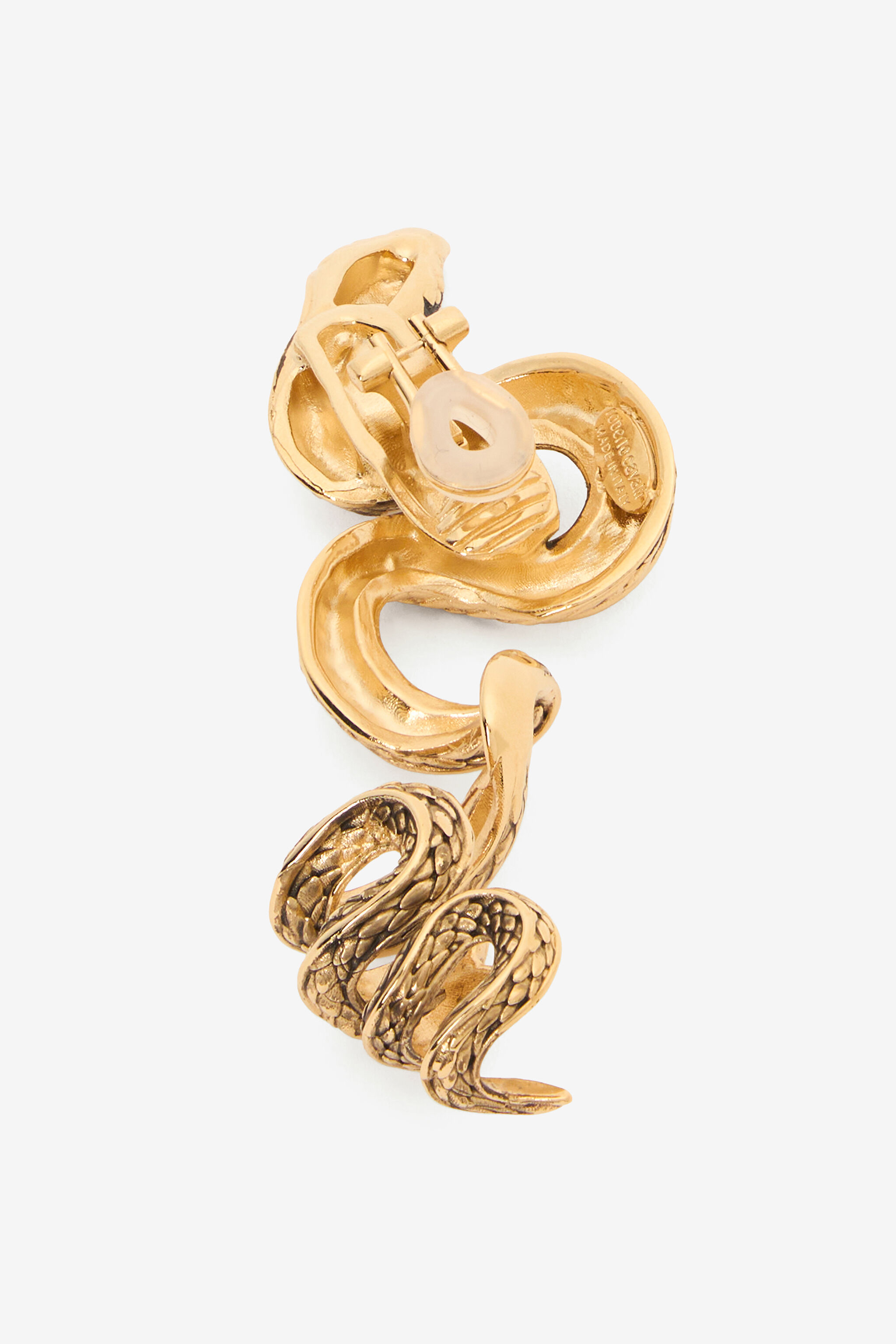 RC Ohrhänger in antikgoldener Schlangenform OLD GOLD WKG014-AM001