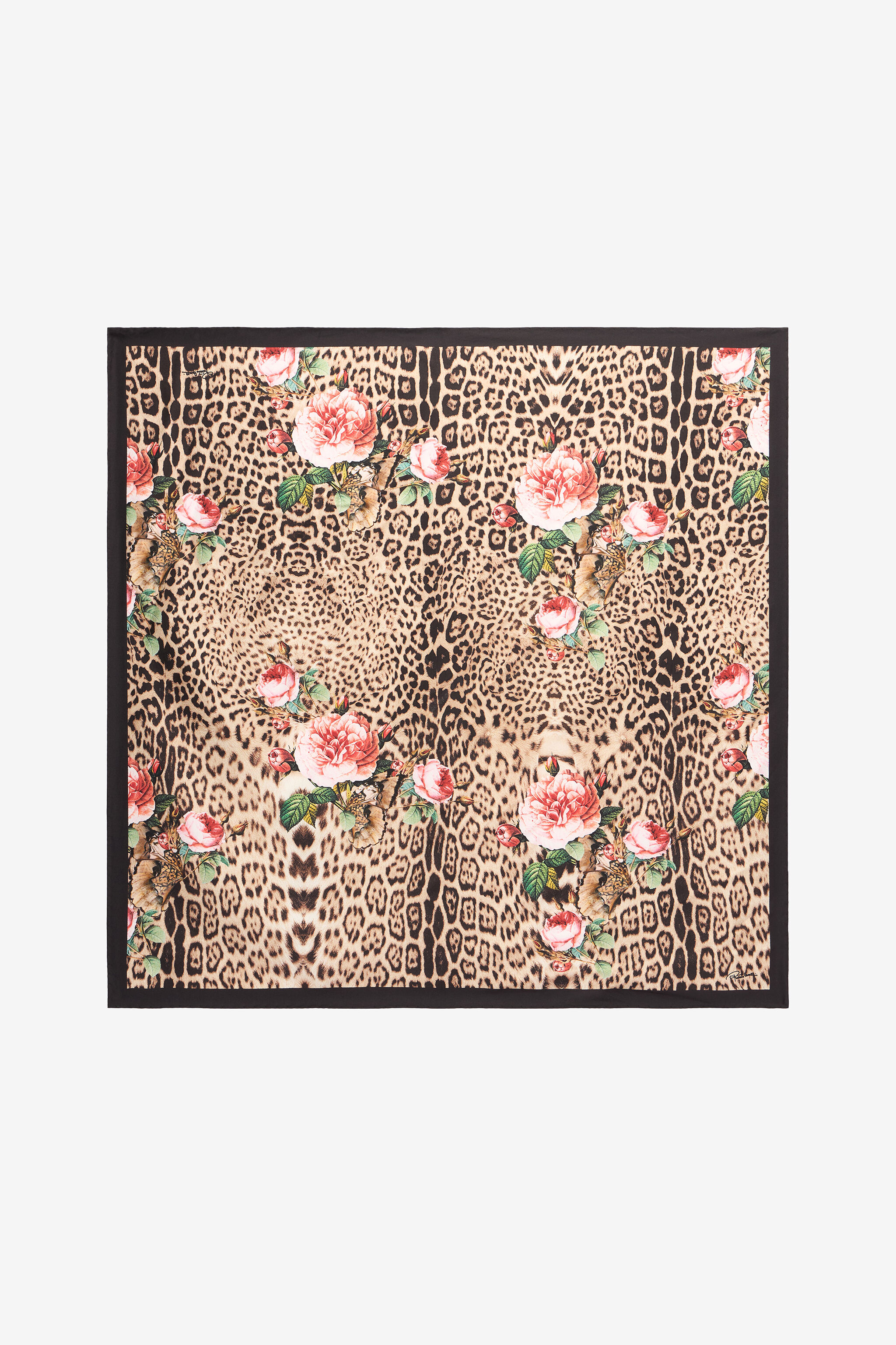 RC Jaguar Roses Druck Schal NATURAL XQI008-OZT24