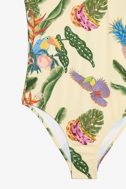 JU Costume intero con stampa Tropicana YELLOW WJT00C-HVR12