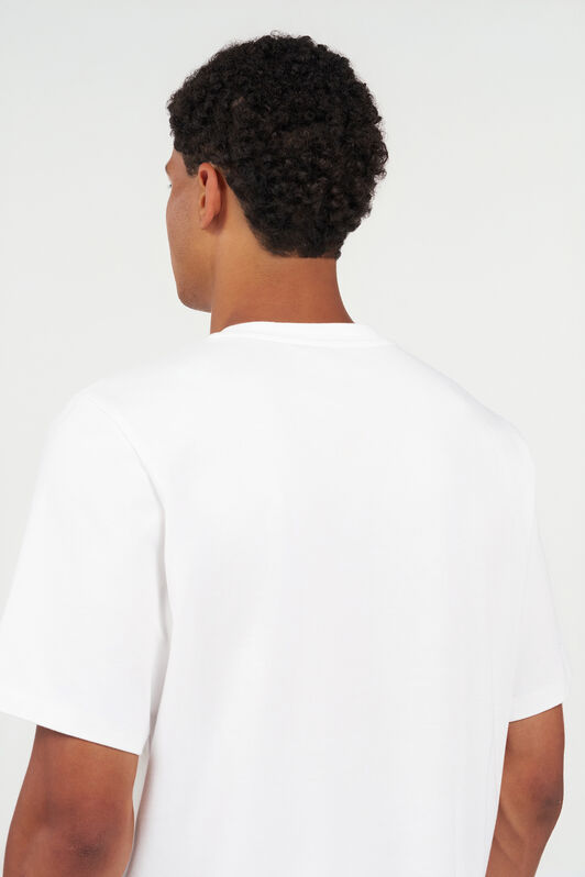 RC Camiseta de algodón con estampado de leopardo WHITE WNT61H-JD060