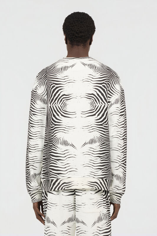 RC Sweatshirt Mit Zebra-Print WHITE/BLACK ZEBRA SOT66I-CF050
