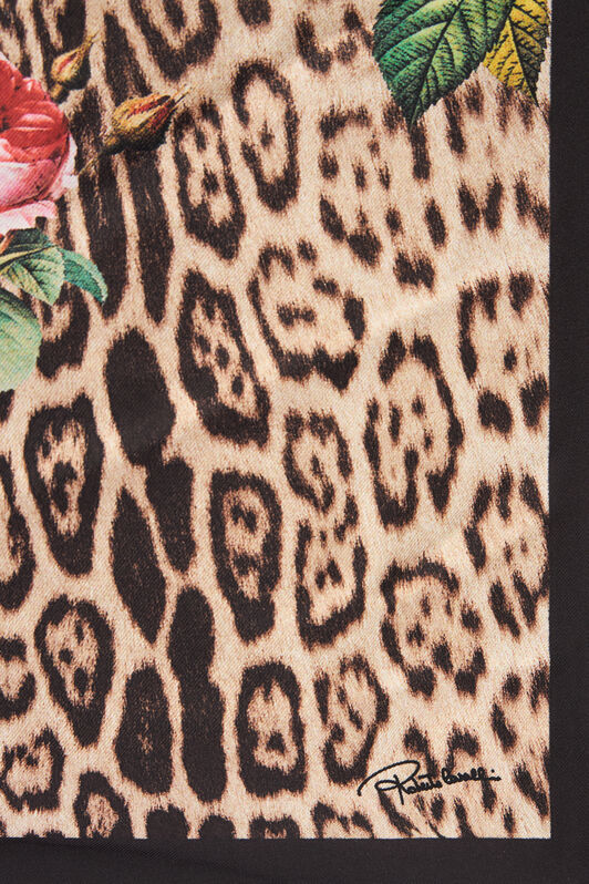 RC Jaguar Roses Druck Schal NATURAL XQI008-OZT24