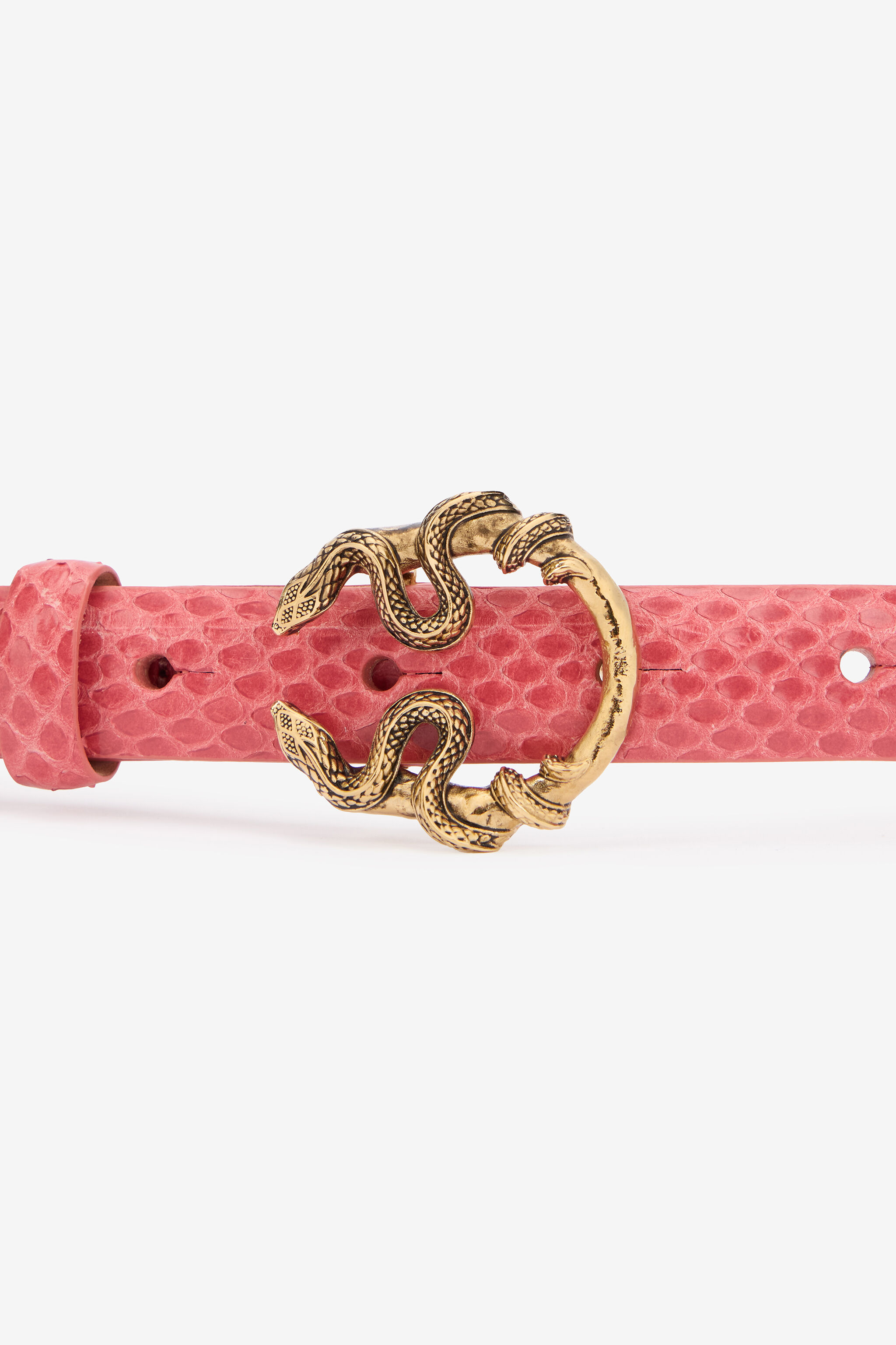 RC Pink Ledergürtel Mit Schlangenschnalle PINK WKC002-PA001