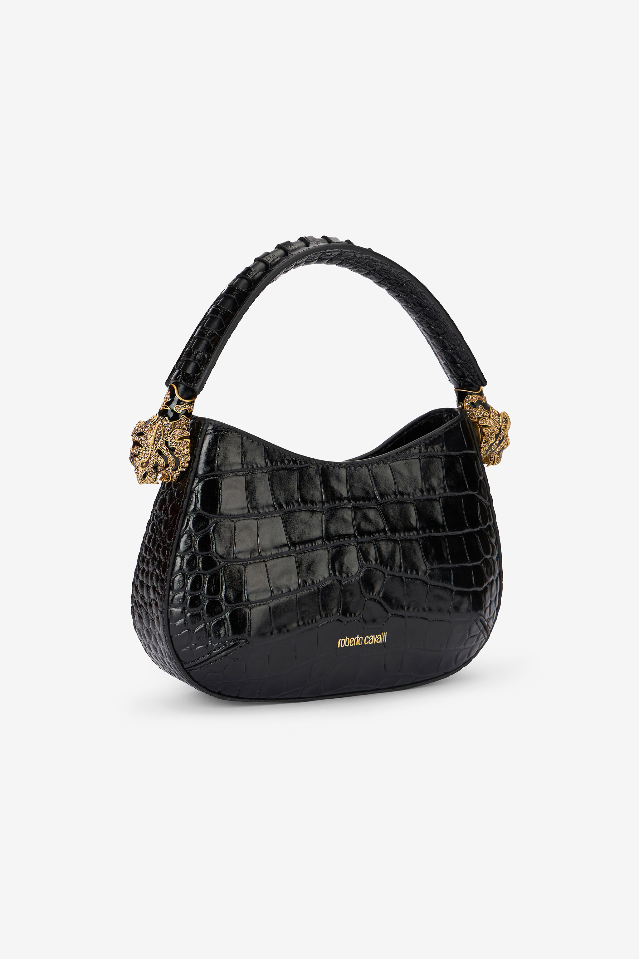 RC Bolso hobo Roar mediano con joya de tigres Negro TWB002-PZ975