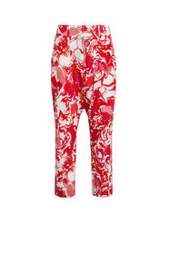 RC Pantacourt à imprimé hortensias Rouge IQT205-SQP69