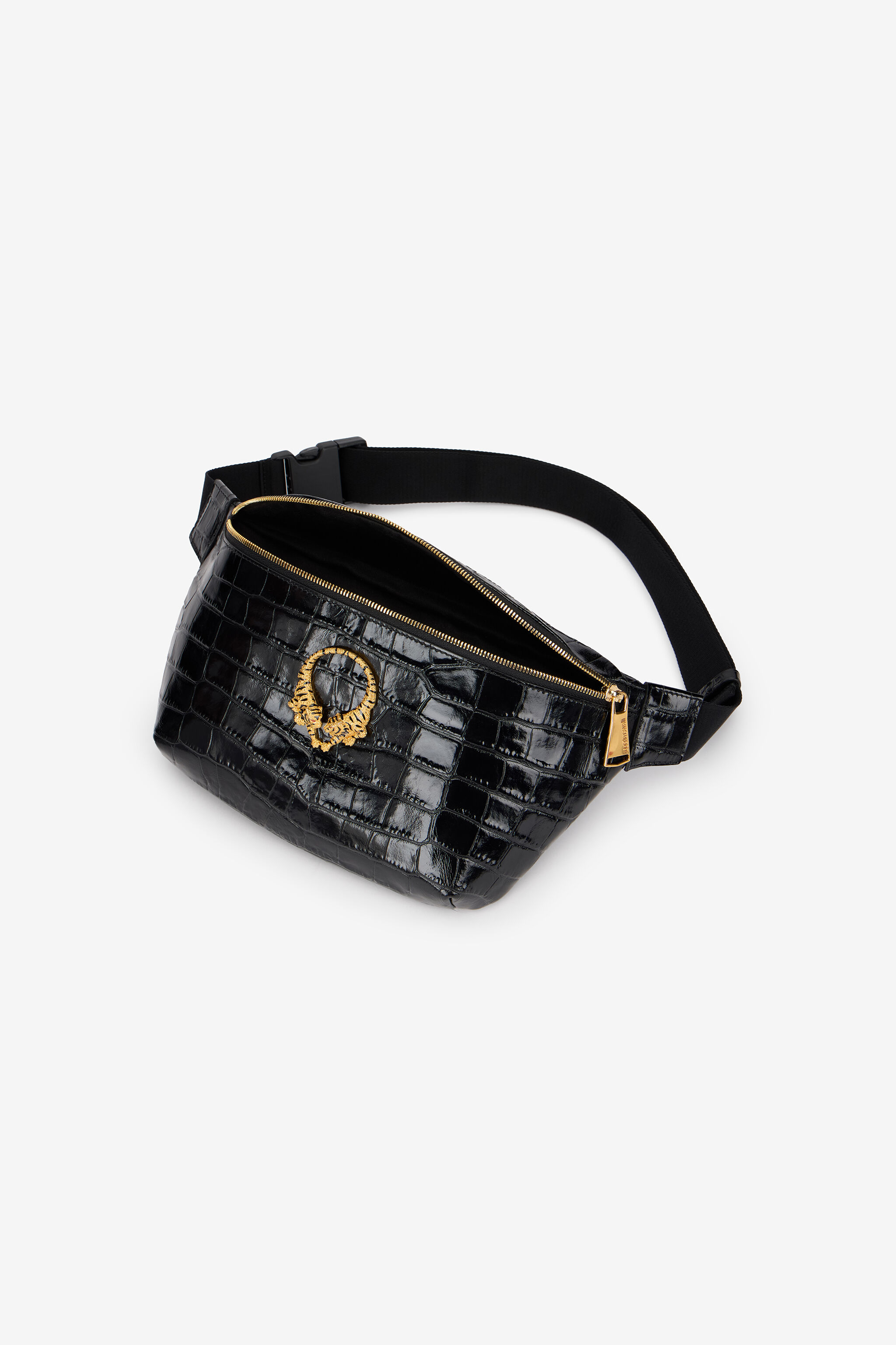 RC Roar Gürteltasche Aus Schwarzem Leder BLACK WRB002-PZ975