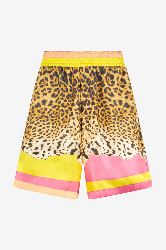 RC Bermudas de Seda con Estampado Cavalli Pop MULTICOLOR WNT271-4QR33