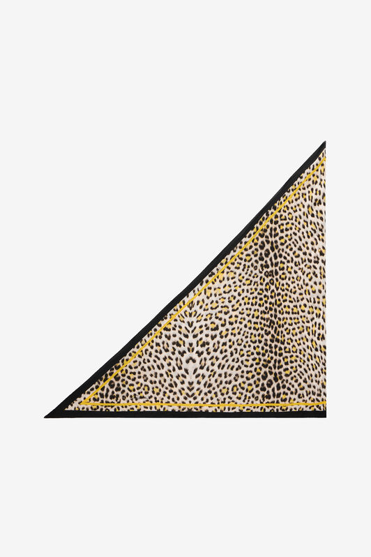 RC Seidentuch mit Pop-Jaguar-Print YELLOW/BLACK WQI005-SQR30