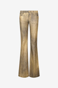 RC Gold And Blue Flared Jeans With Faded Wash GOLD/BLUE WWJ205-VT002