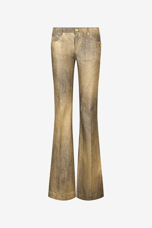RC Ausgestellte Jeans in Gold und Blau mit Ausbleichungen GOLD/BLUE WWJ205-VT002