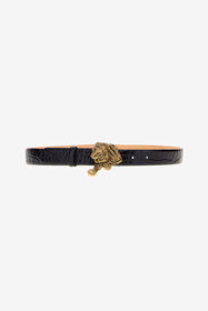 RC Belt with gold buckle BLACK TKC002-PZ975