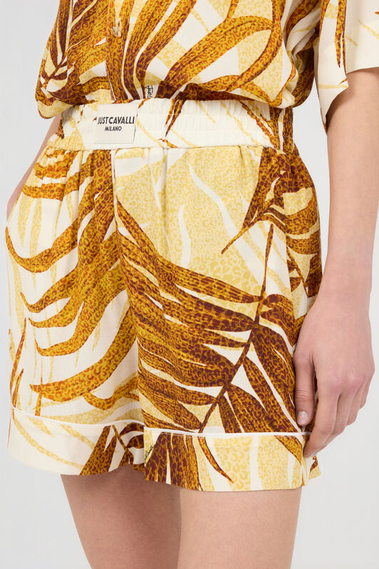 JC Shorts mit Golden Palm-Print DAFFODIL WFT180-WF557