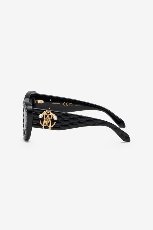 RC Sunglasses with wide bold cat-eye front Black UALD02-ID197